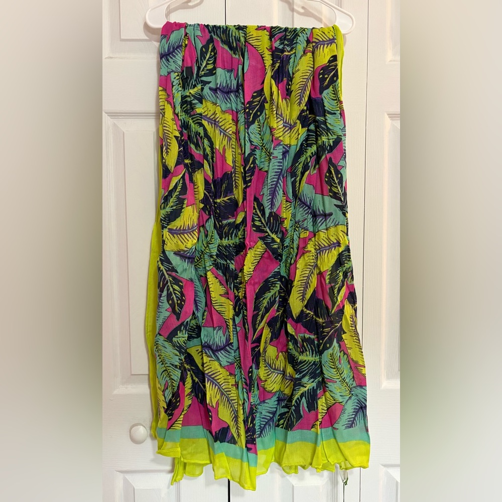 Vera Bradley Palm Floral Oversized Scarf